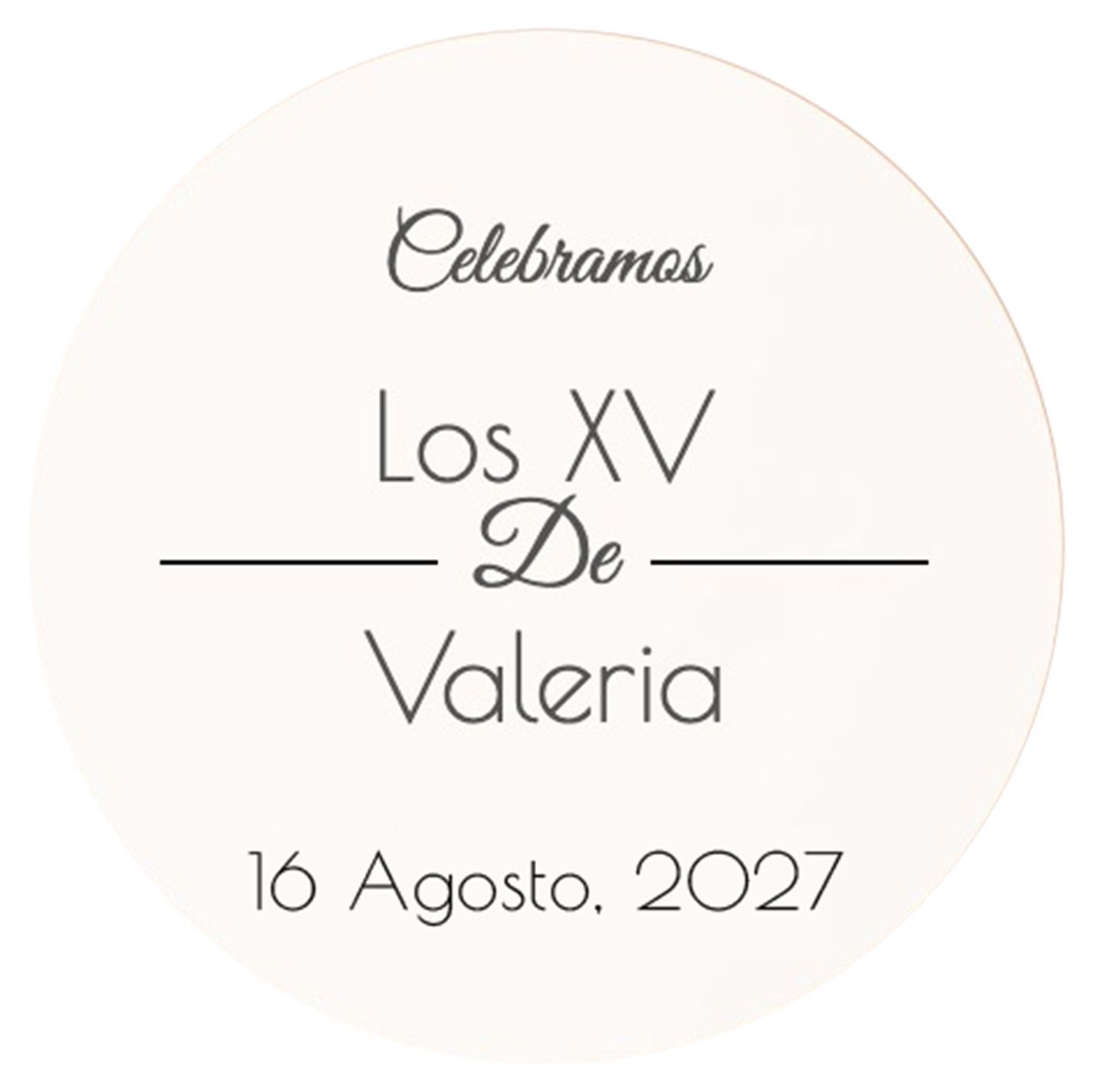 Celebramos los XV de Valeria — 16 Agosto 2027